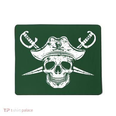 Pirate Skull Hat Swords Mousepad