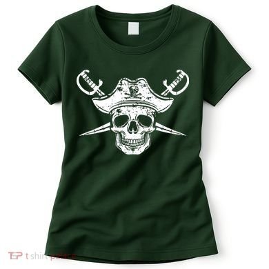 Pirate Skull Hat Swords Women's T-Shirt