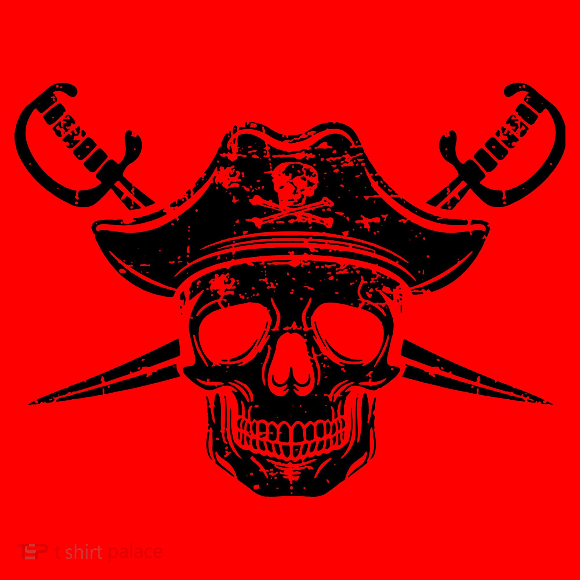 Pirate Skull Hat Swords Santa Hat