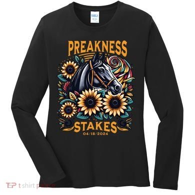 Preakness Stakes Horse Racing Women's Long Sleeve Shirt