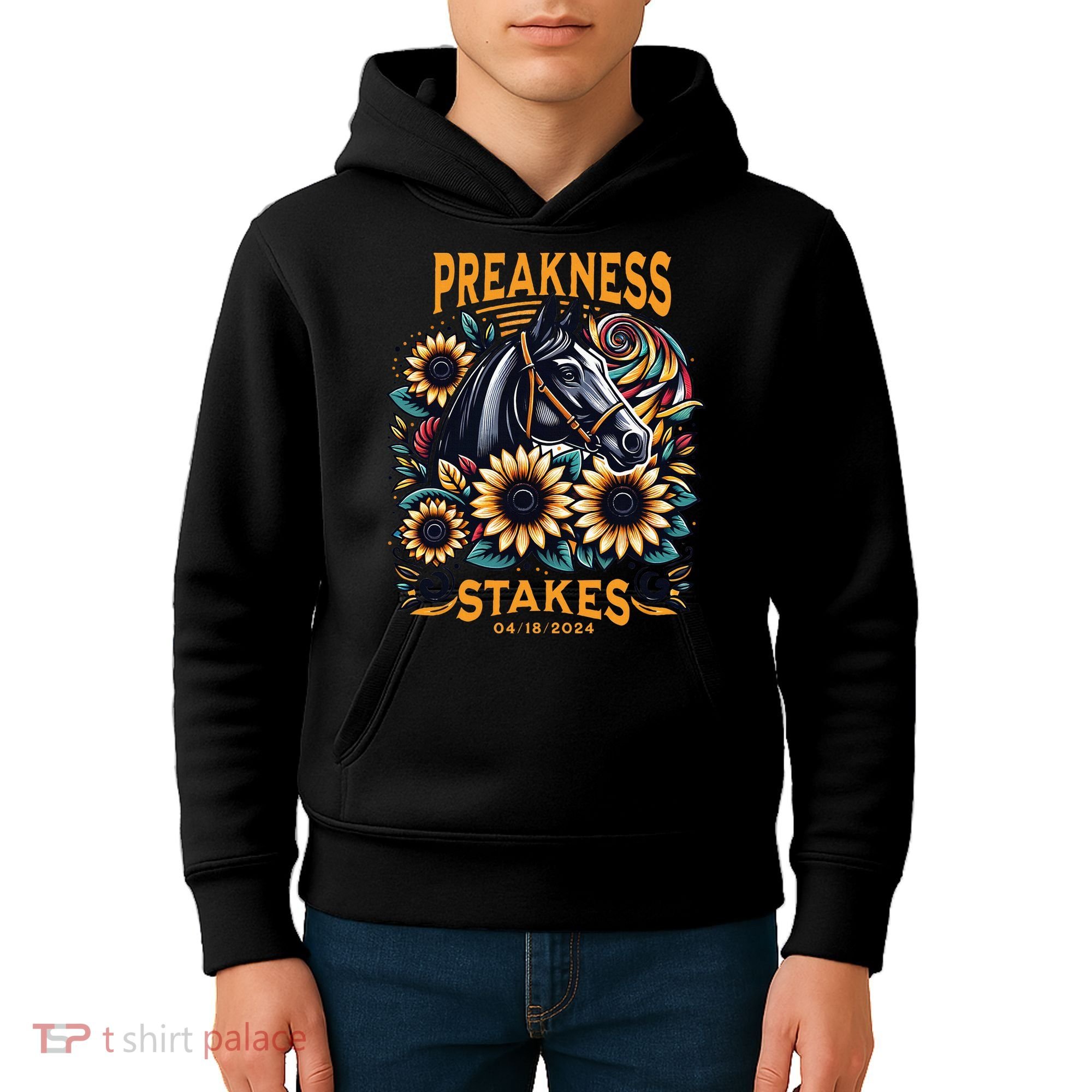 Preakness Stakes Horse Racing Kids Hoodie