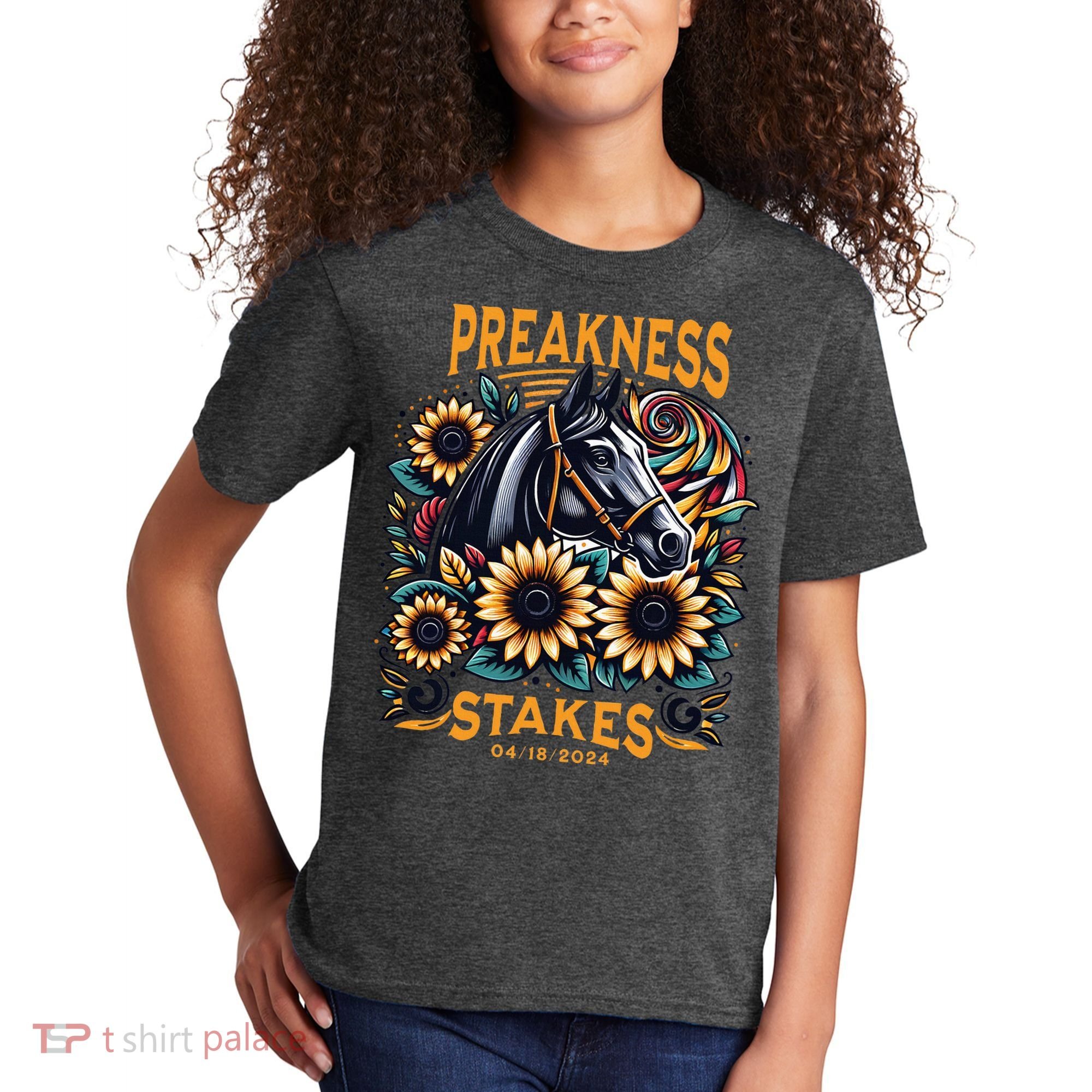Preakness Stakes Horse Racing Kids T-Shirt
