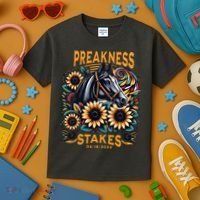 Preakness Stakes Horse Racing Kids T-Shirt thumb 3
