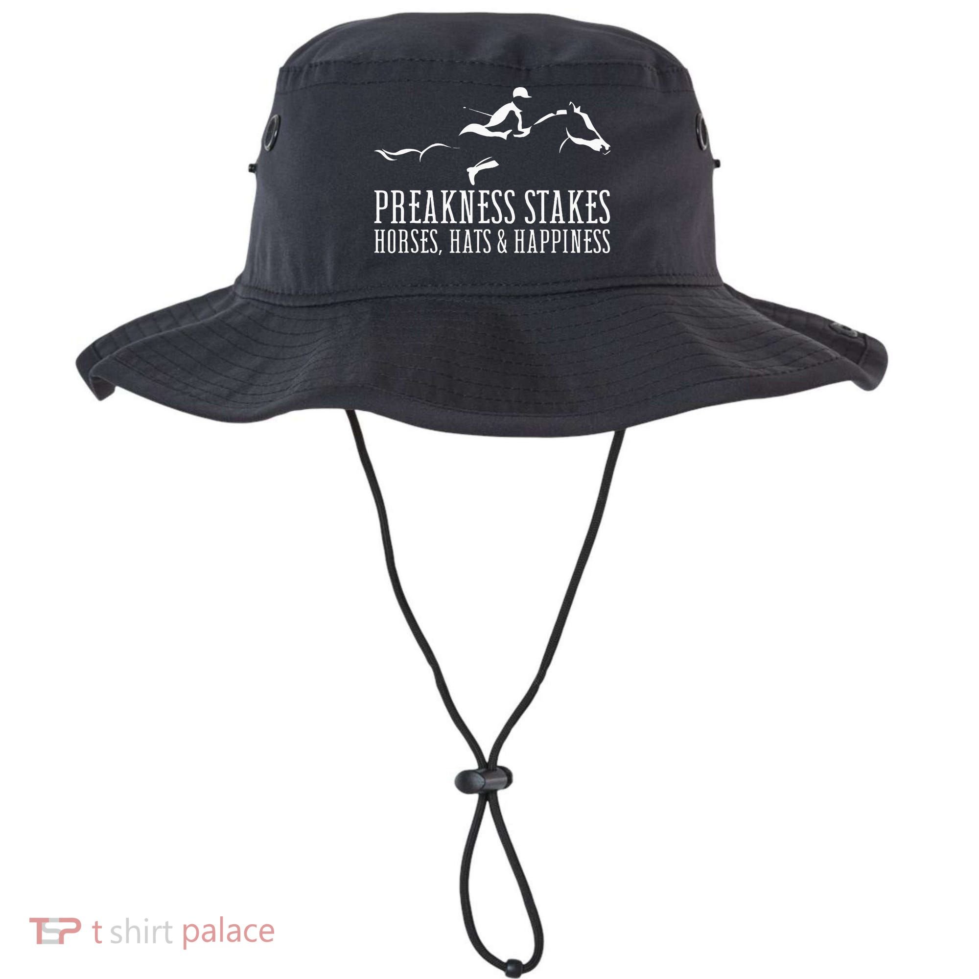 Preakness Stakes Horses Hats & Happiness Horse Racing Derby Bucket Hat
