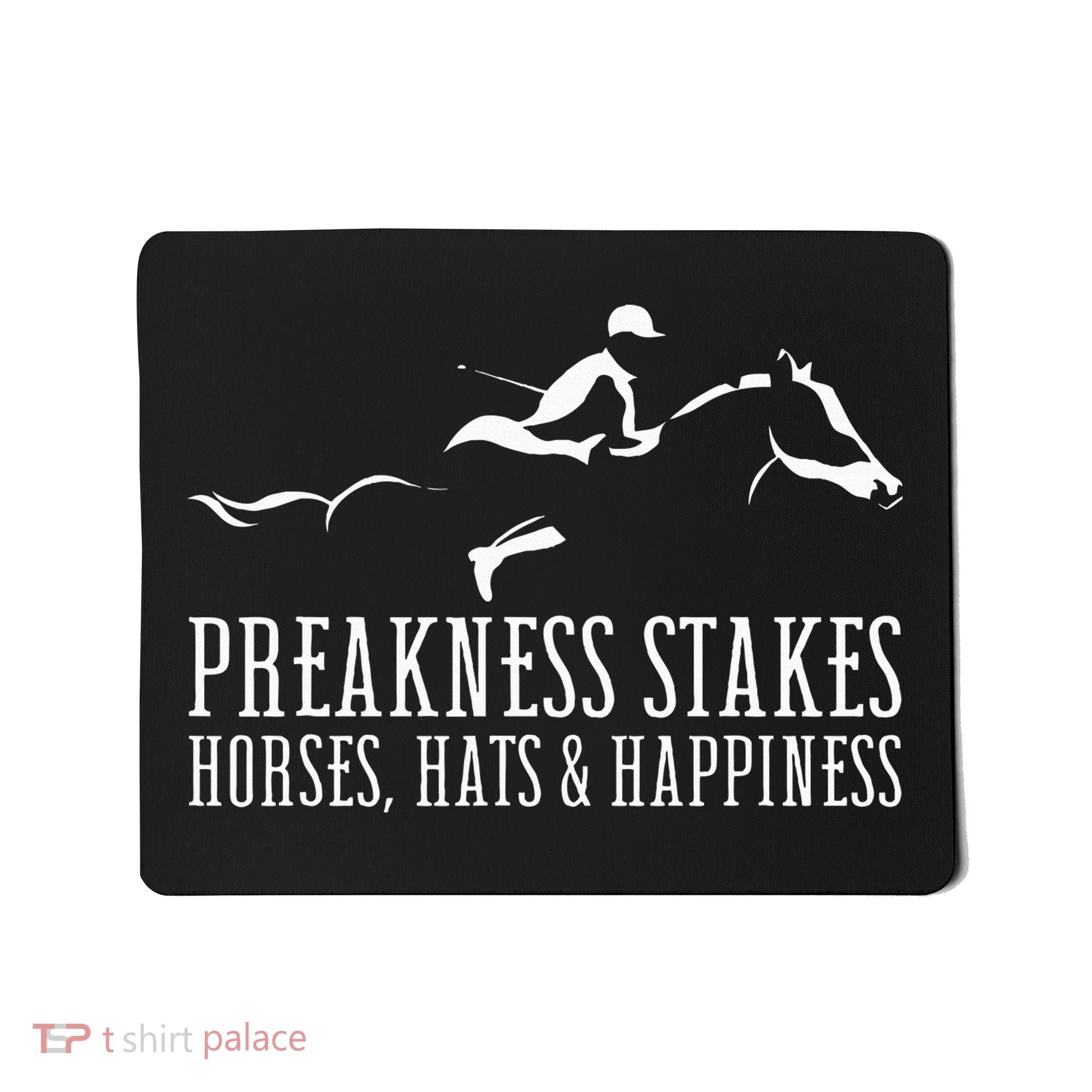 Preakness Stakes Horses Hats & Happiness Horse Racing Derby Mousepad