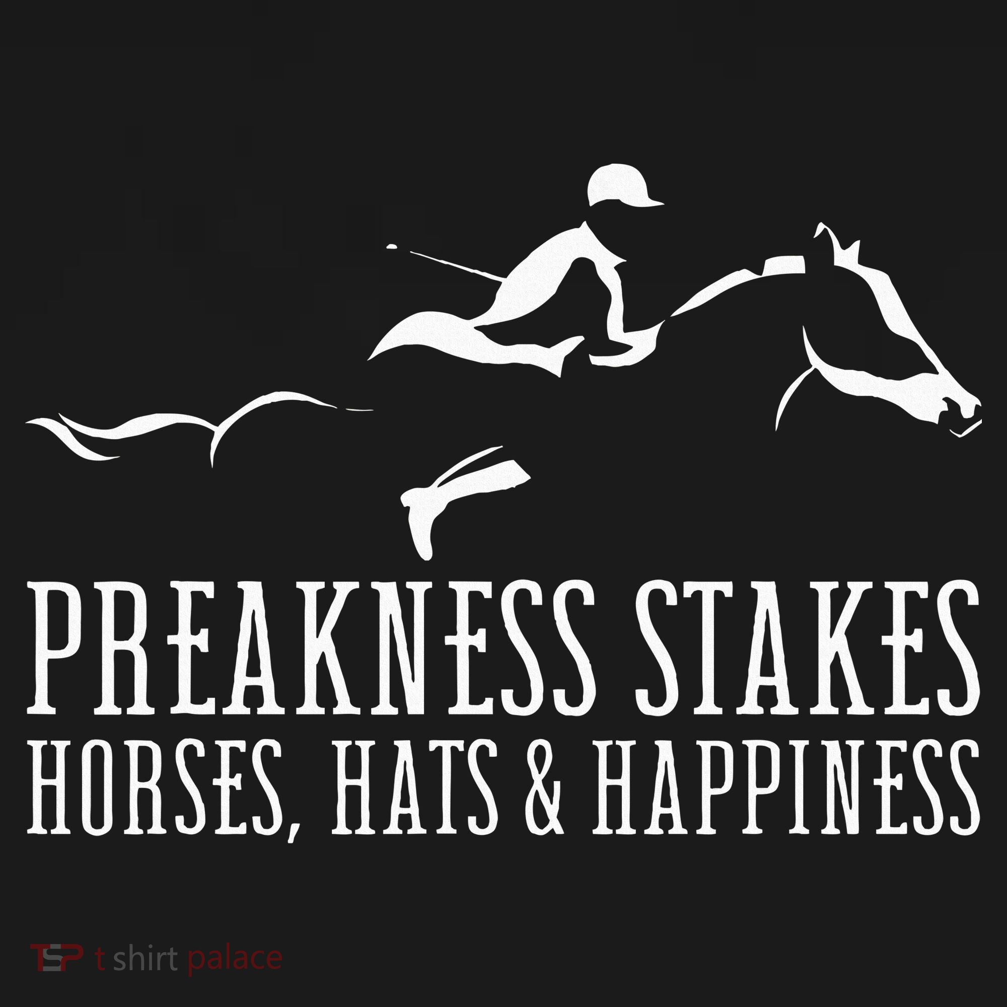 Preakness Stakes Horses Hats & Happiness Horse Racing Derby Baby Bodysuit
