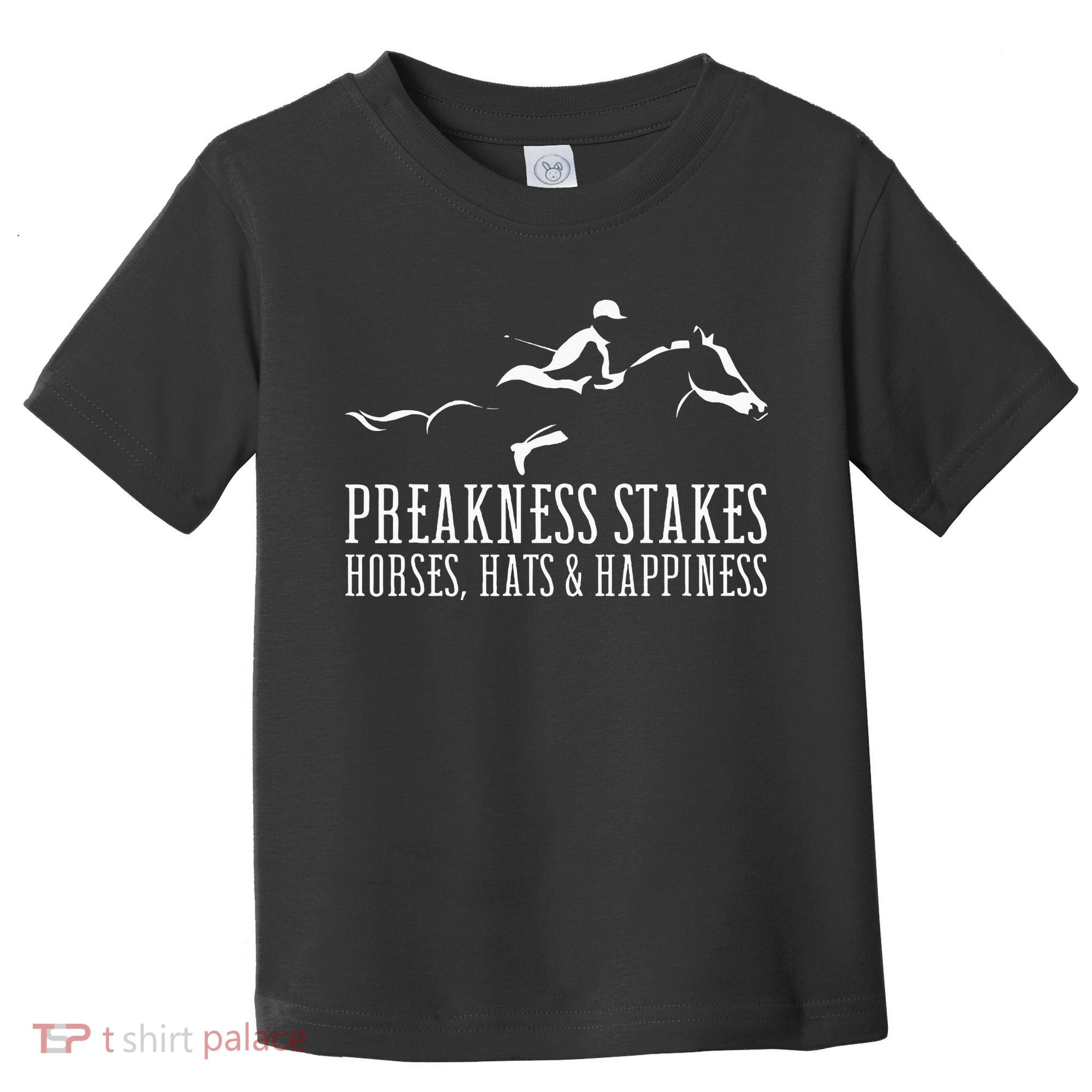 Preakness Stakes Horses Hats & Happiness Horse Racing Derby Toddler T-Shirt