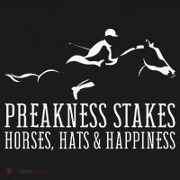 Preakness Stakes Horses Hats & Happiness Horse Racing Derby Kids Sweatshirt thumb 2