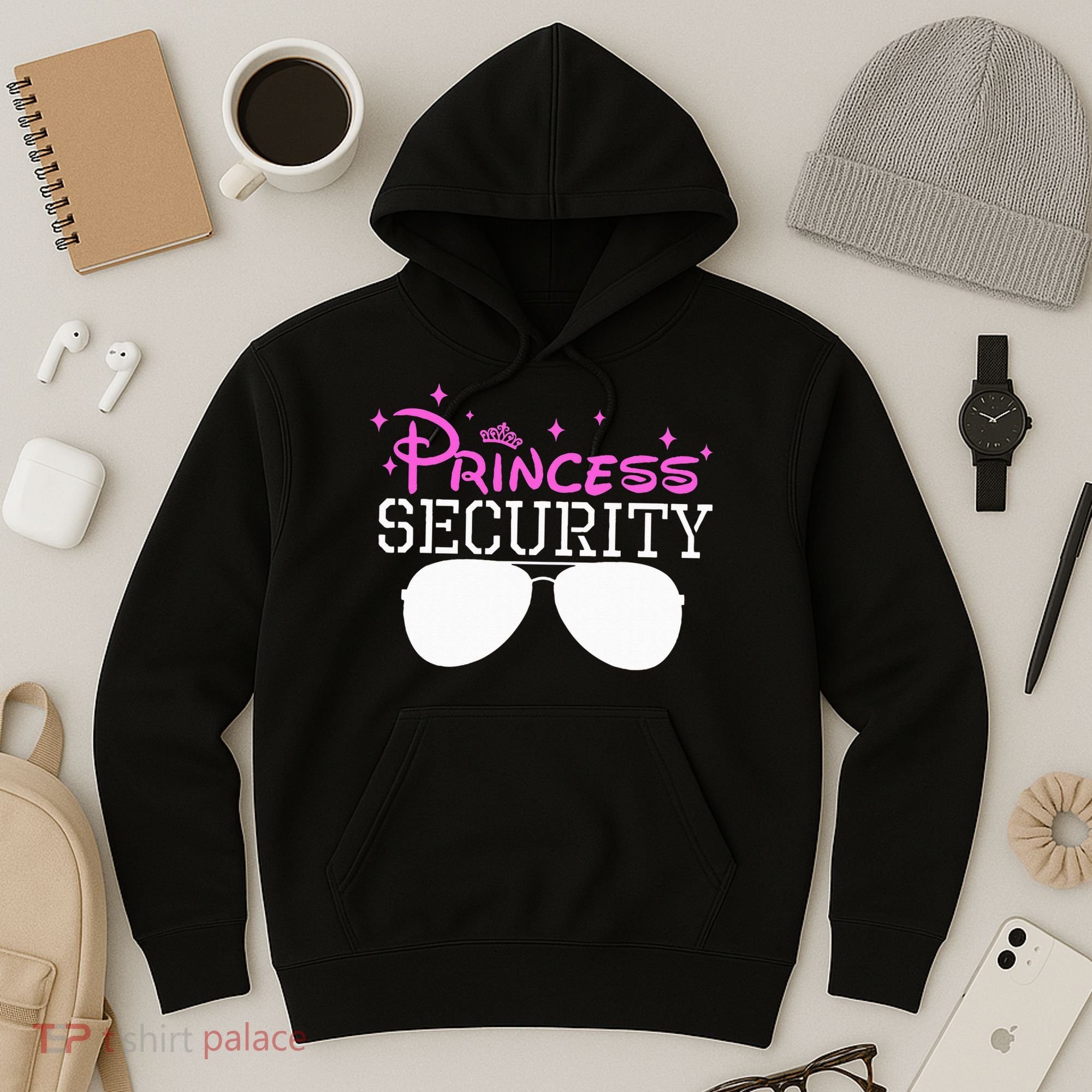 Princess Security Halloween Costume Dad Mom Boy Brother Hoodie