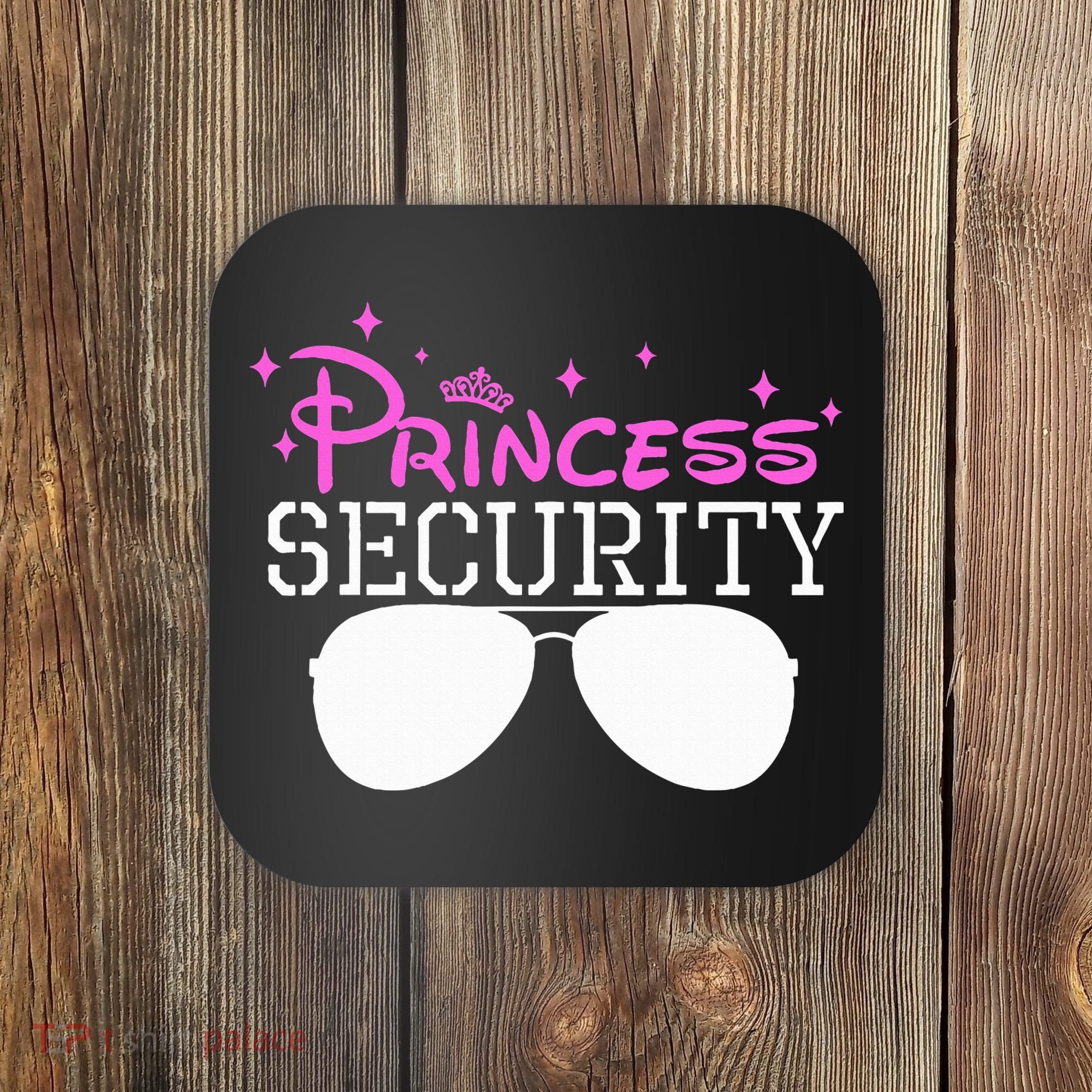 Princess Security Halloween Costume Dad Mom Boy Brother Coaster