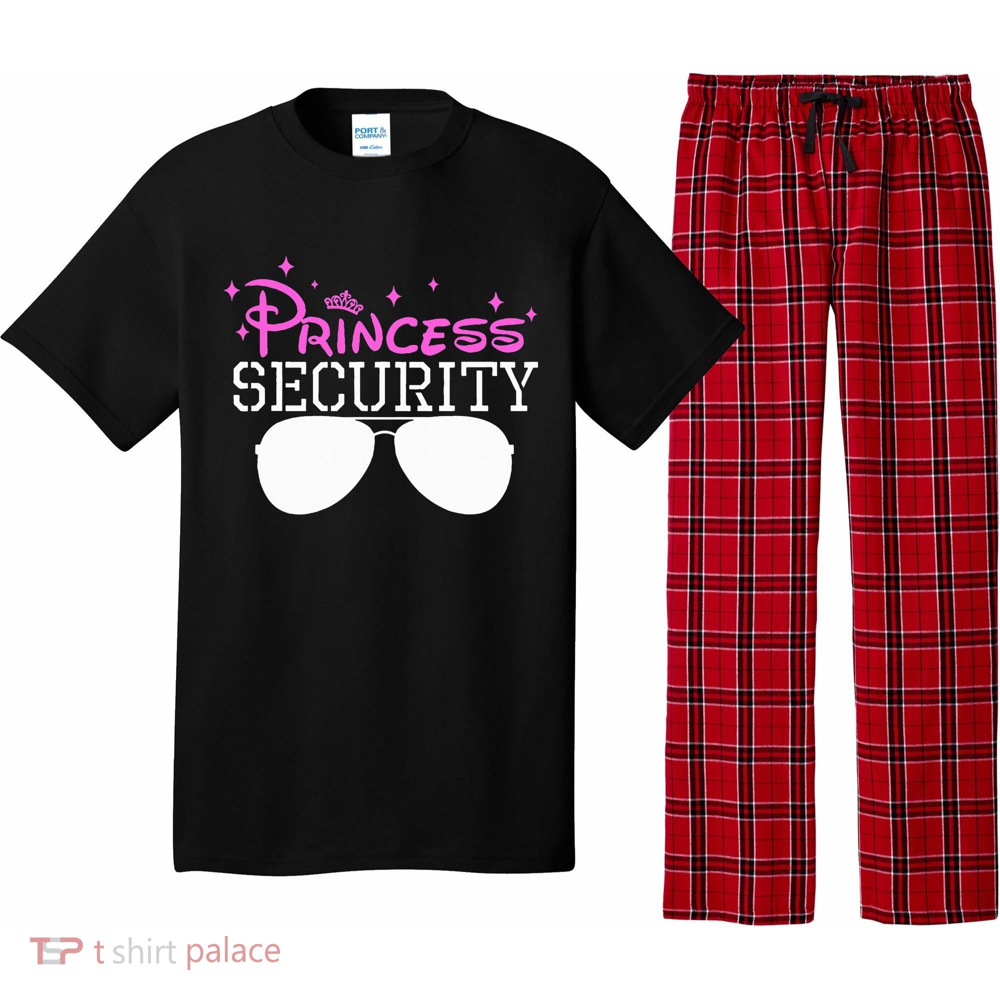 Princess Security Halloween Costume Dad Mom Boy Brother Pajama Set