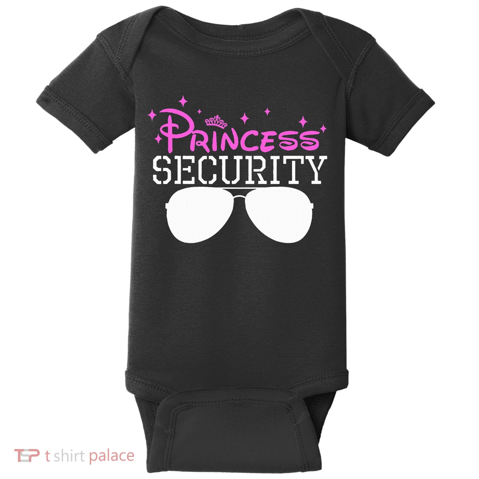 Princess Security Halloween Costume Dad Mom Boy Brother Baby Bodysuit