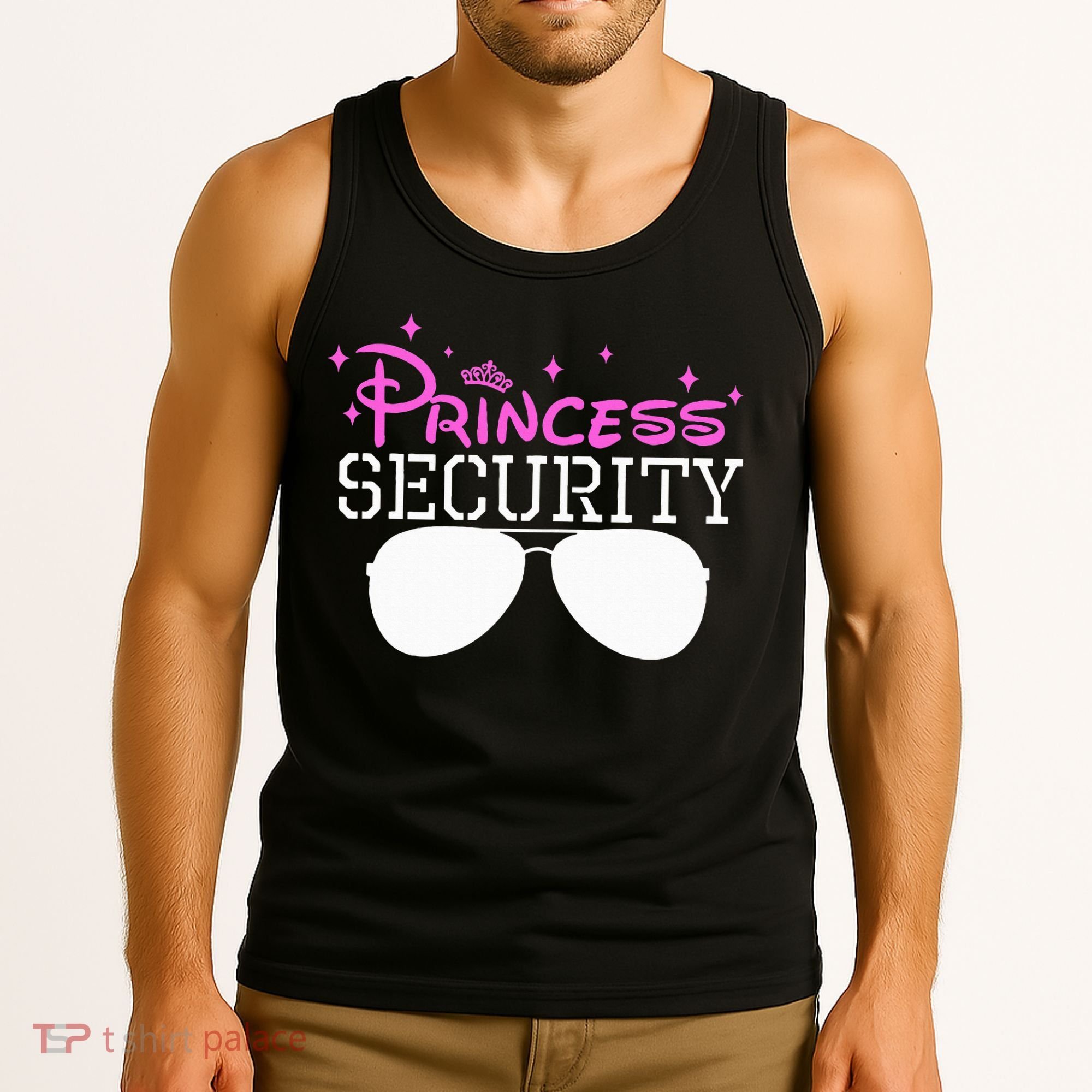Princess Security Halloween Costume Dad Mom Boy Brother Tank Top