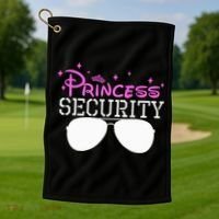 Princess Security Halloween Costume Dad Mom Boy Brother Golf Towel thumb 1