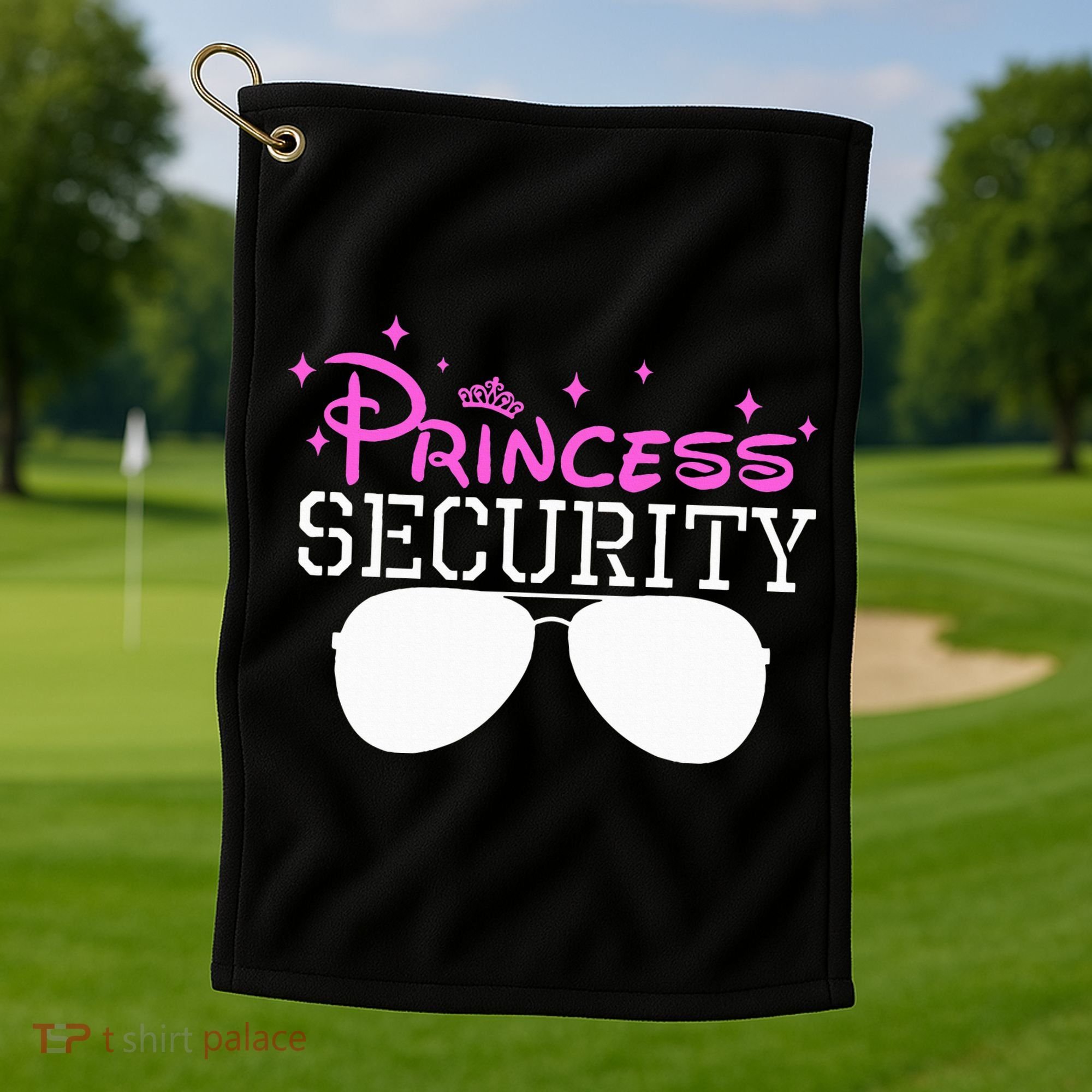 Princess Security Halloween Costume Dad Mom Boy Brother Golf Towel