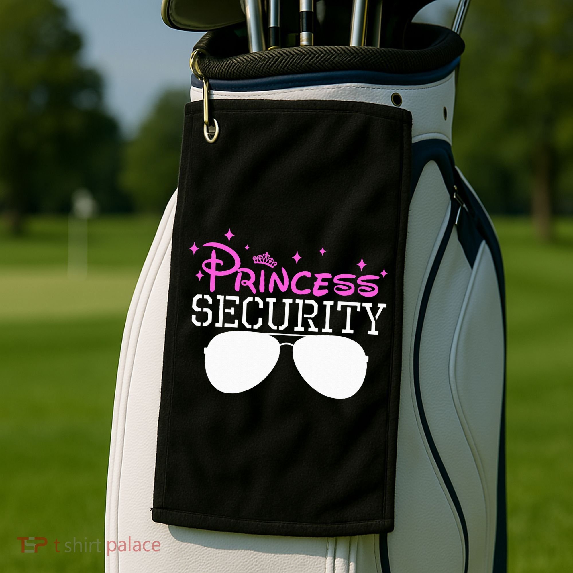 Princess Security Halloween Costume Dad Mom Boy Brother Golf Towel