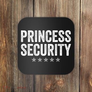 Princess Security Halloween Costume Coaster