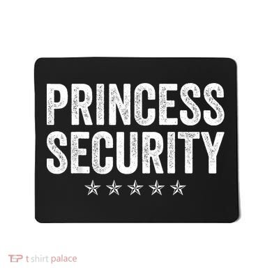 Princess Security Halloween Costume Mousepad