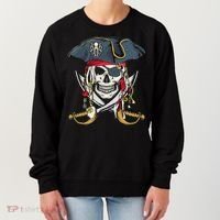 Pirate Skull Halloween Littlens Women's Sweatshirt thumb 0