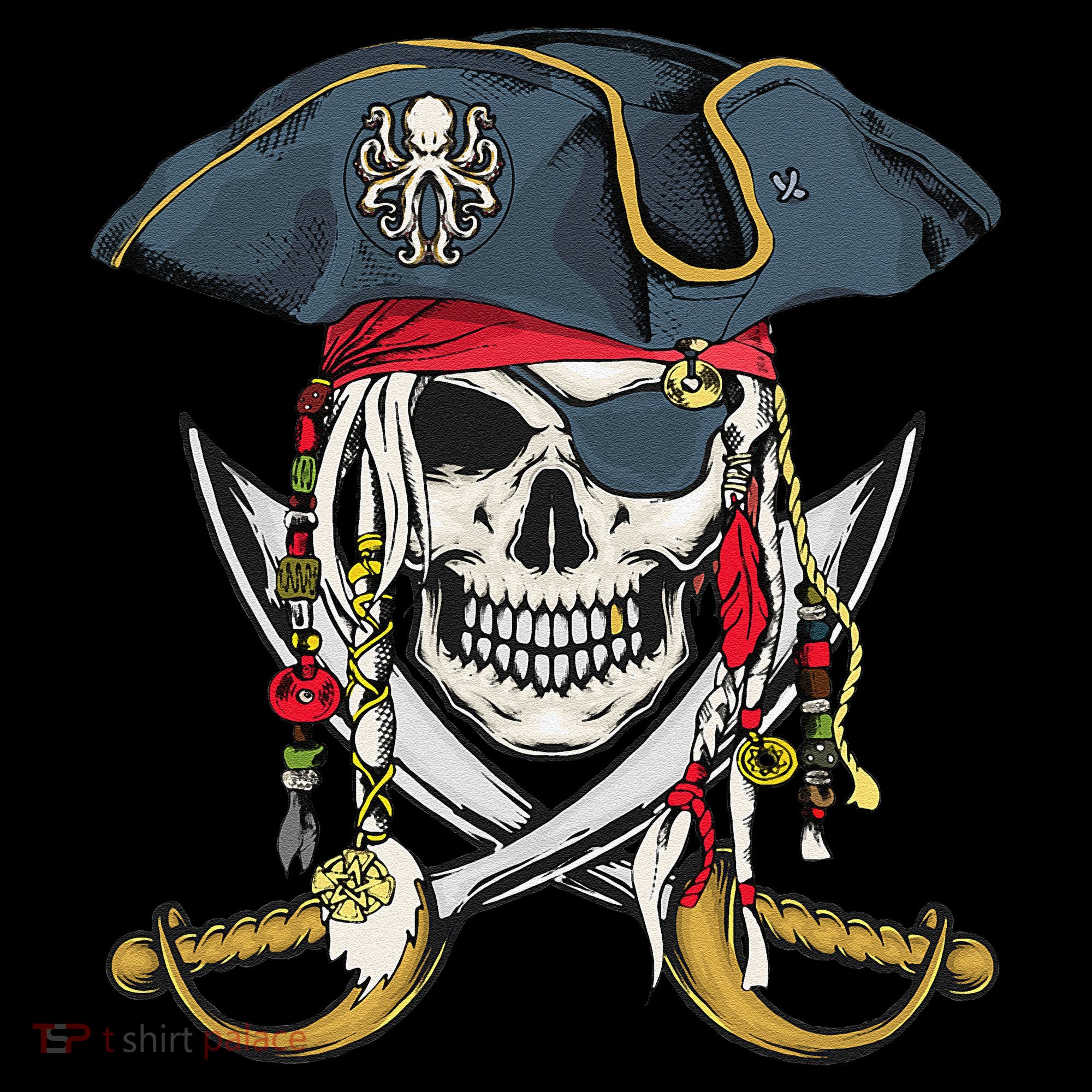 Pirate Skull Halloween Littlens Doggie Tank
