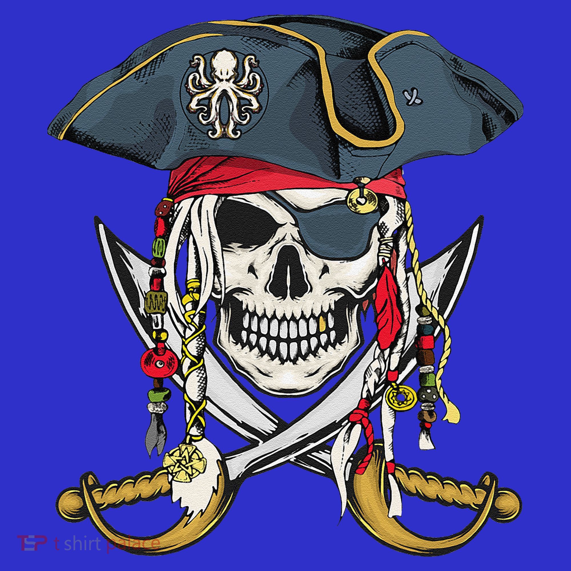 Pirate Skull Halloween Littlens Mousepad
