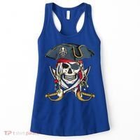 Pirate Skull Halloween Littlens Women's Tank Top thumb 0