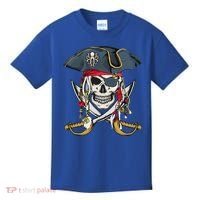 Pirate Skull Halloween Littlens Kids T-Shirt thumb 0