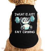 Panda Sweat Is Just Fat Crying Gym Gift Doggie Tank thumb 0