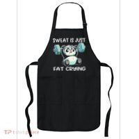 Panda Sweat Is Just Fat Crying Gym Gift Apron thumb 0