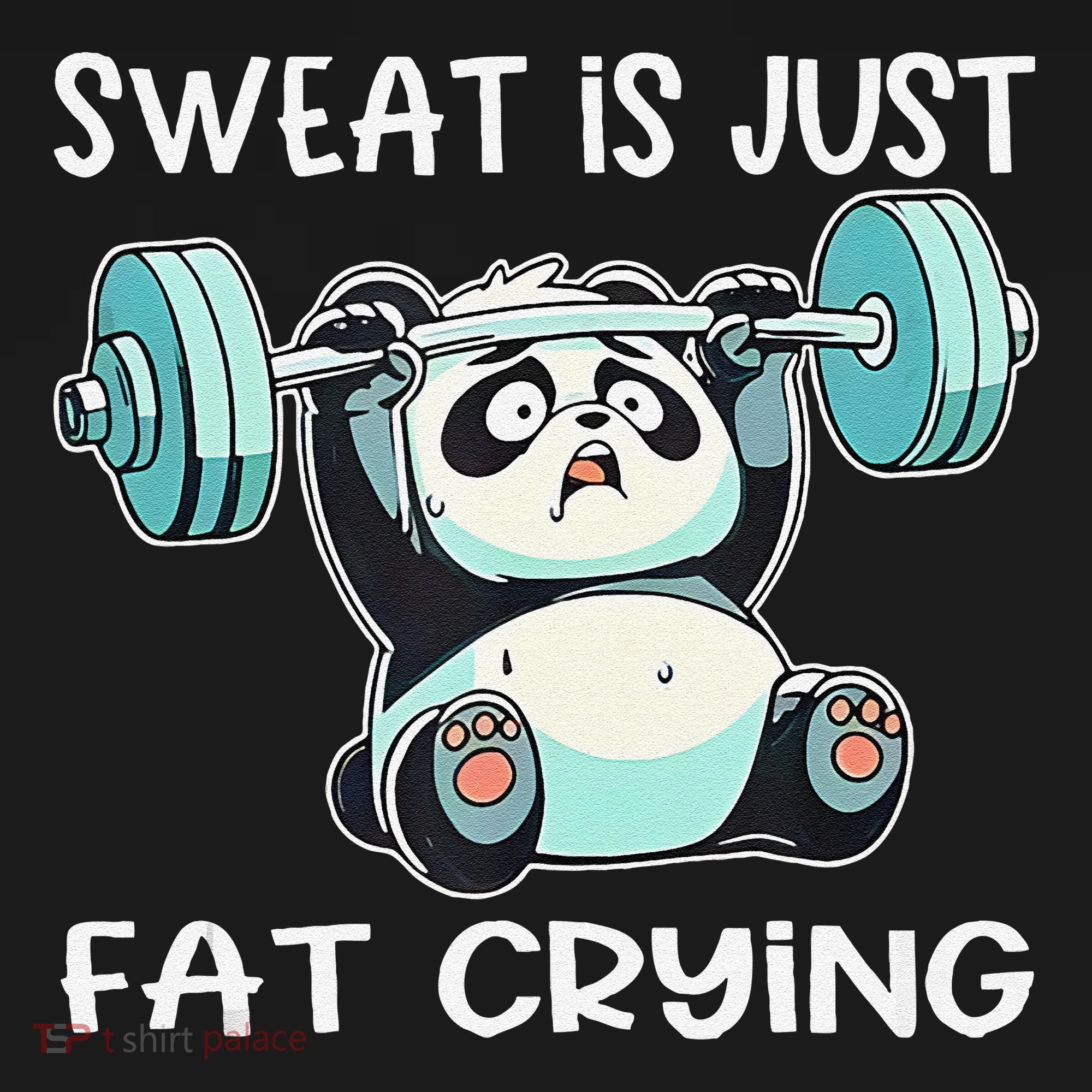 Panda Sweat Is Just Fat Crying Gym Gift Apron