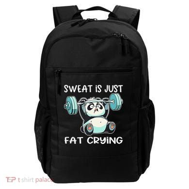 Panda Sweat Is Just Fat Crying Gym Gift Backpack