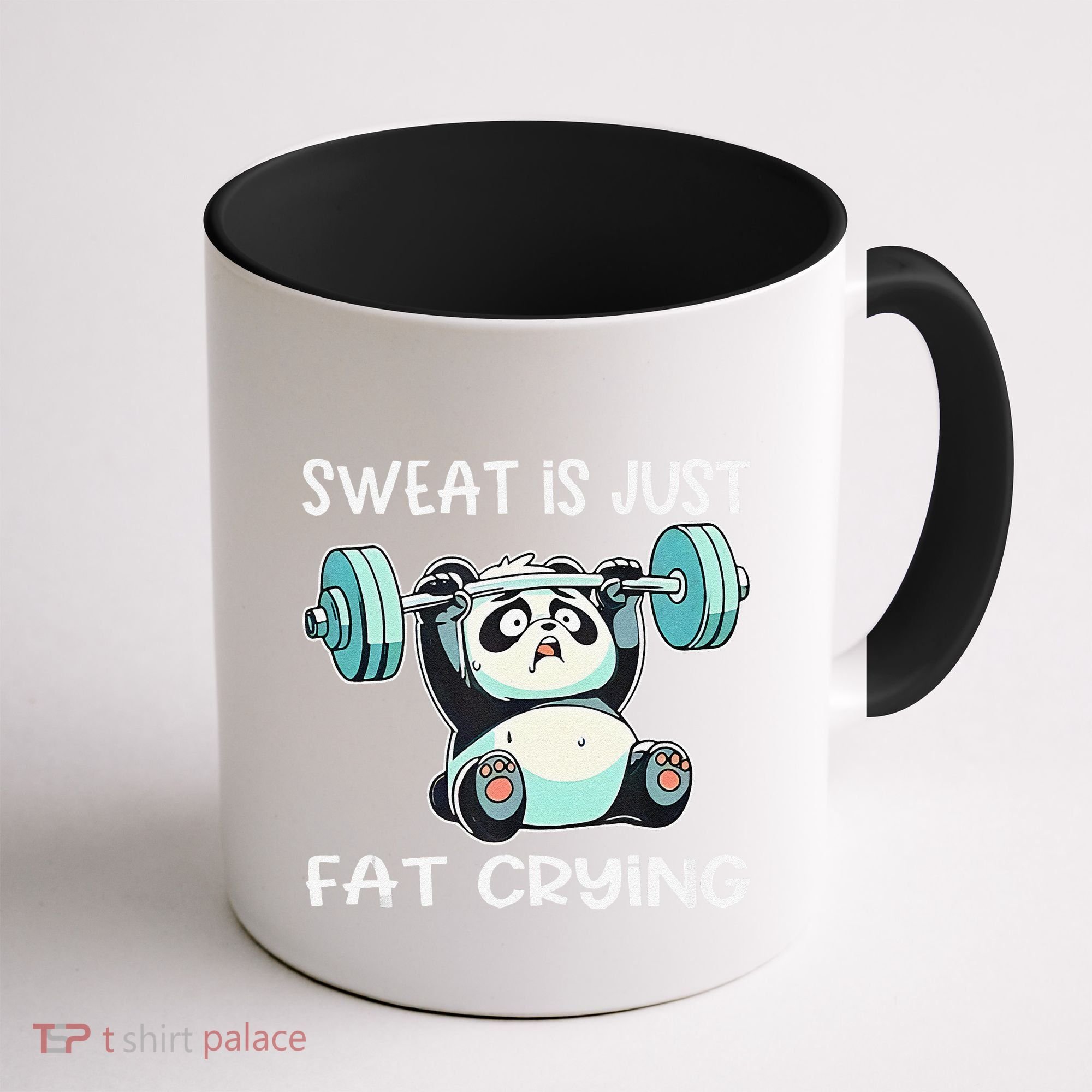 Panda Sweat Is Just Fat Crying Gym Gift Coffee Mug