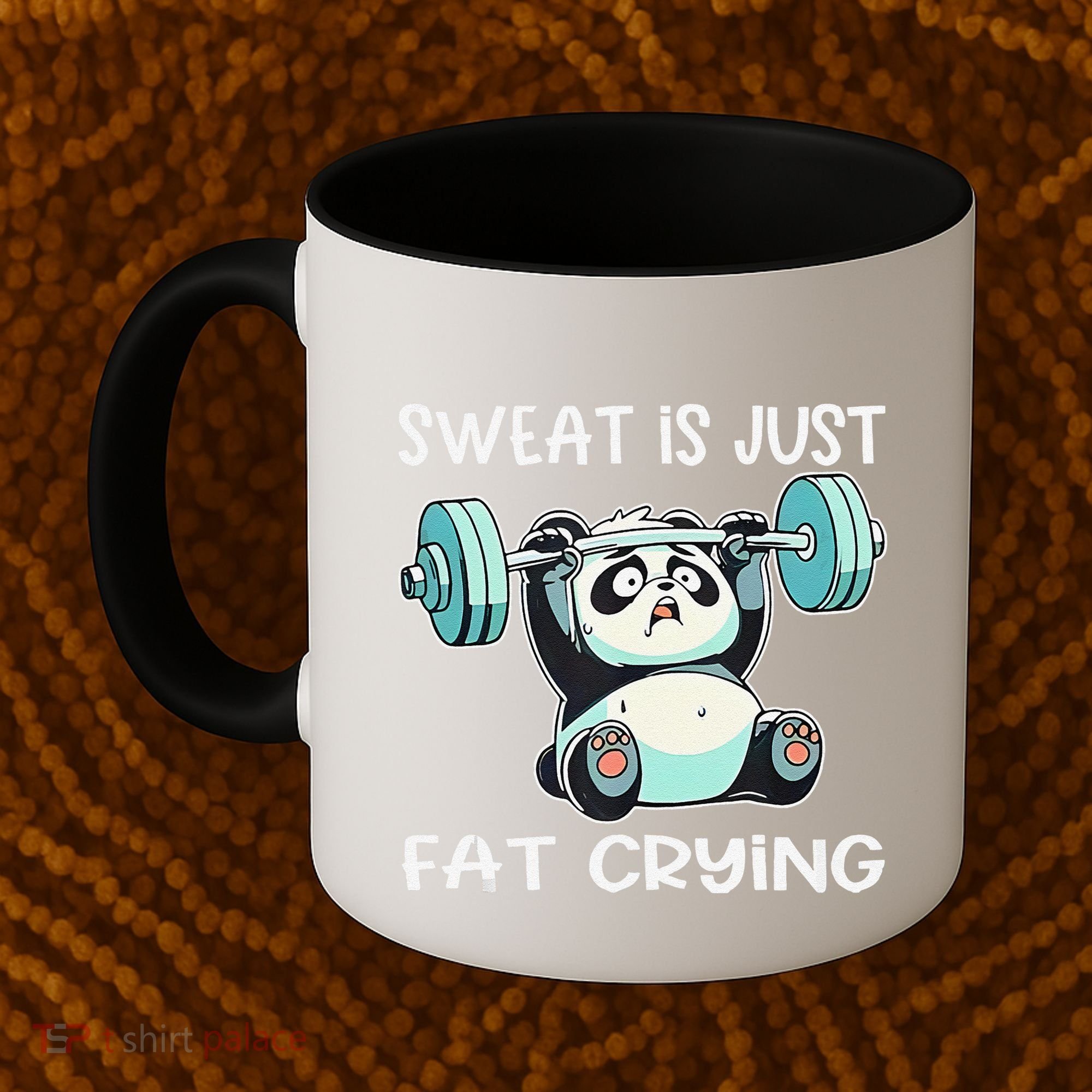Panda Sweat Is Just Fat Crying Gym Gift Coffee Mug