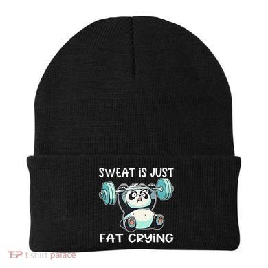 Panda Sweat Is Just Fat Crying Gym Gift Beanie