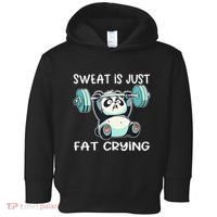 Panda Sweat Is Just Fat Crying Gym Gift Toddler Hoodie thumb 0