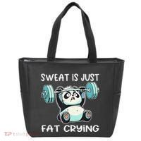 Panda Sweat Is Just Fat Crying Gym Gift Tote Bag thumb 0