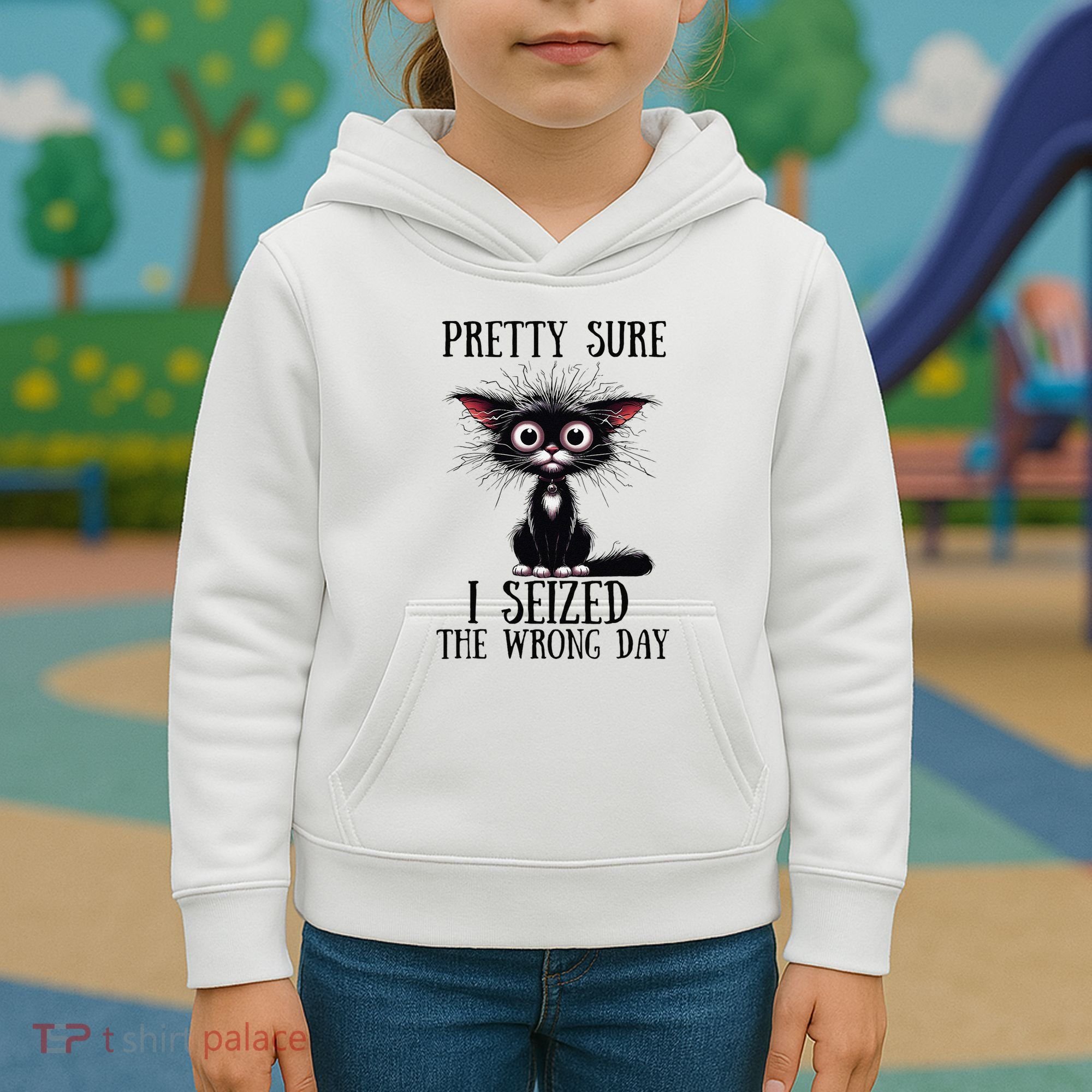 Pretty Sure I Seized The Wrong Day Kids Hoodie