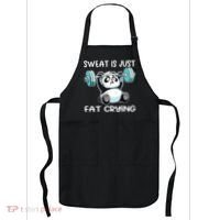 Panda Sweat Is Just Fat Crying Gym Apron thumb 0