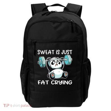 Panda Sweat Is Just Fat Crying Gym Backpack