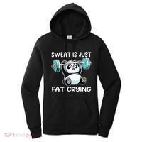 Panda Sweat Is Just Fat Crying Gym Women's Hoodie thumb 0