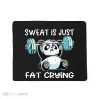 Panda Sweat Is Just Fat Crying Gym Mousepad thumb 0
