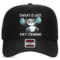 Panda Sweat Is Just Fat Crying Gym Hat thumb 0