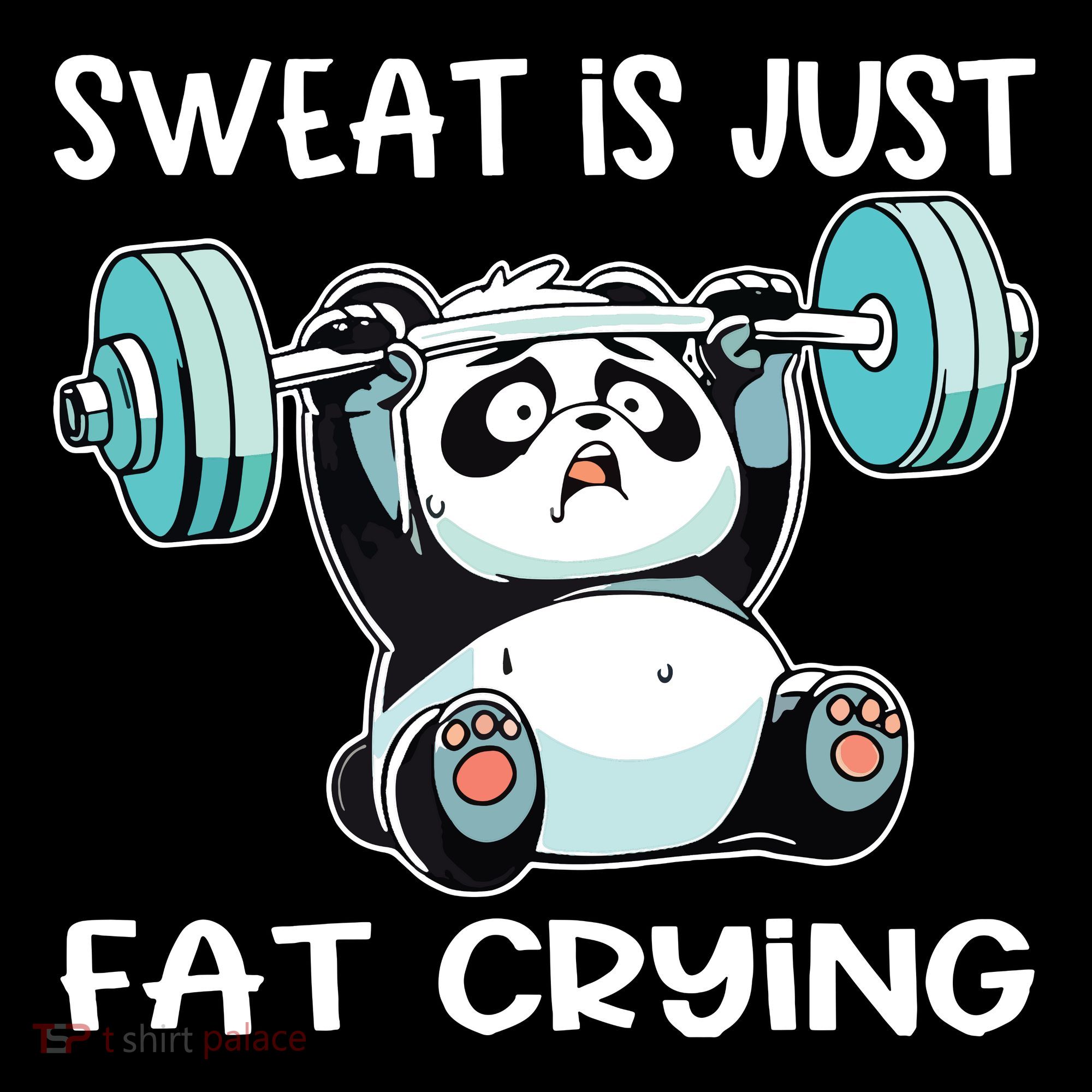 Panda Sweat Is Just Fat Crying Gym Toddler Hoodie