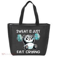 Panda Sweat Is Just Fat Crying Gym Tote Bag thumb 0