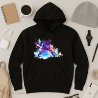 Paint Splash Ice Hockey Player Gifts Hoodie thumb 3