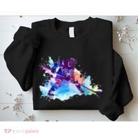 Paint Splash Ice Hockey Player Gifts Sweatshirt thumb 2