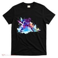 Paint Splash Ice Hockey Player Gifts T-Shirt thumb 0