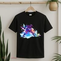 Paint Splash Ice Hockey Player Gifts T-Shirt thumb 2