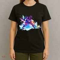 Paint Splash Ice Hockey Player Gifts T-Shirt thumb 4