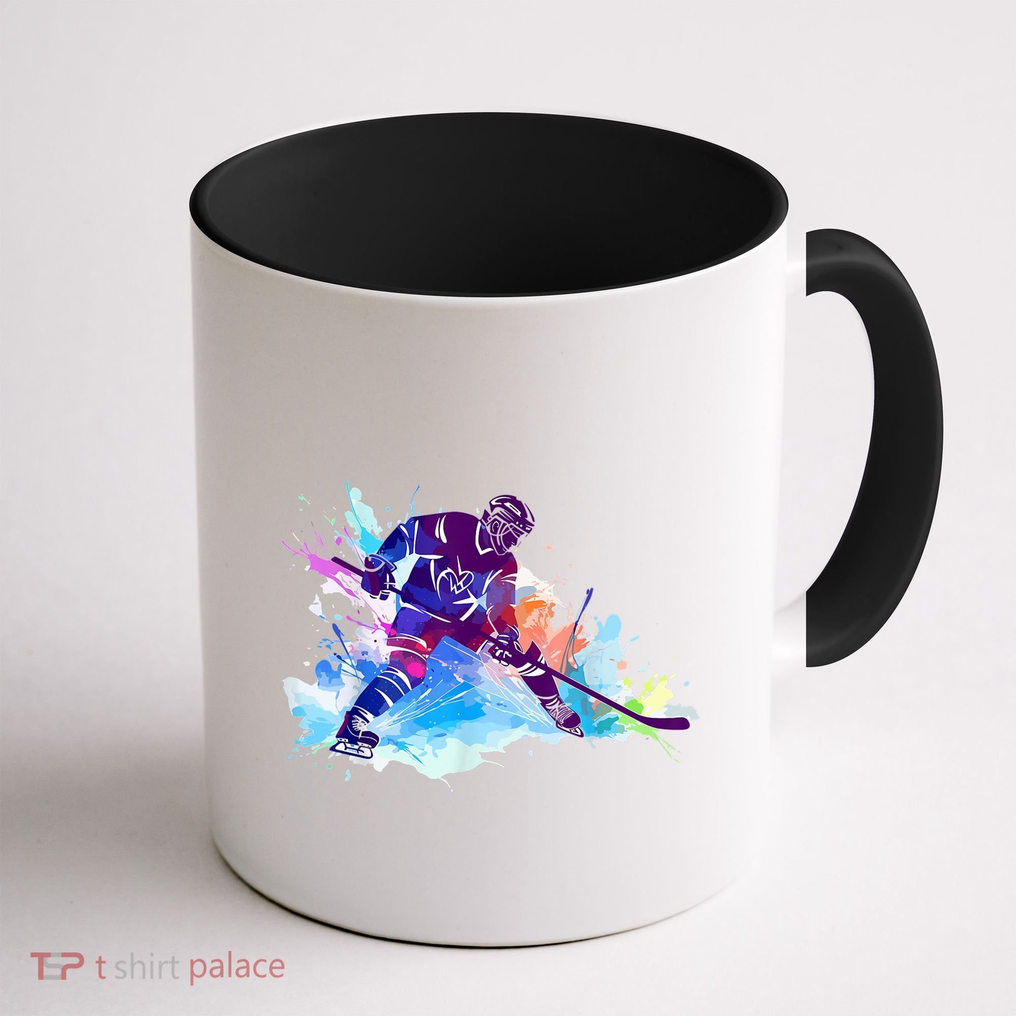 Paint Splash Ice Hockey Player Gifts Coffee Mug